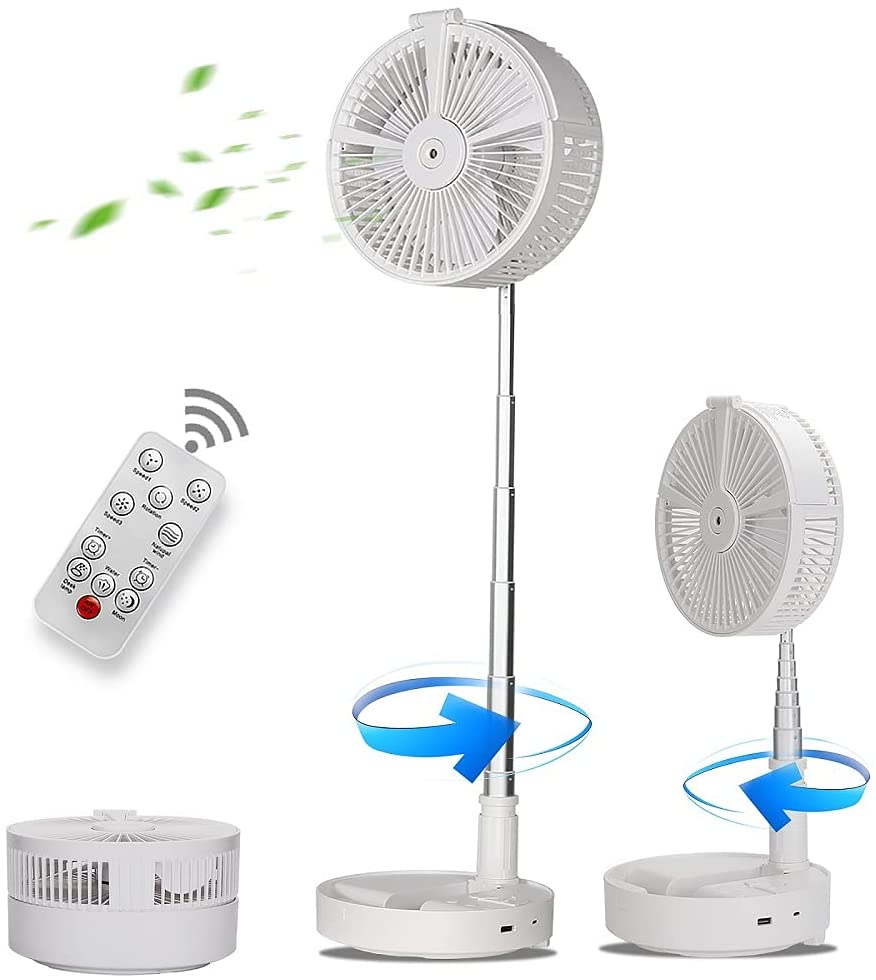 CasaOne - Rechargeable Portable Fan White without Remote Control 7200mah