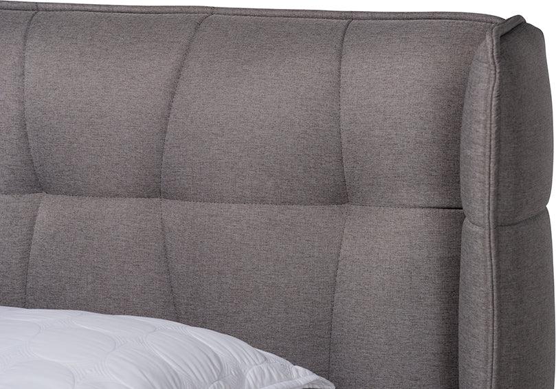 Wholesale Interiors Beds - Gretchen King Bed Gray & Walnut Brown