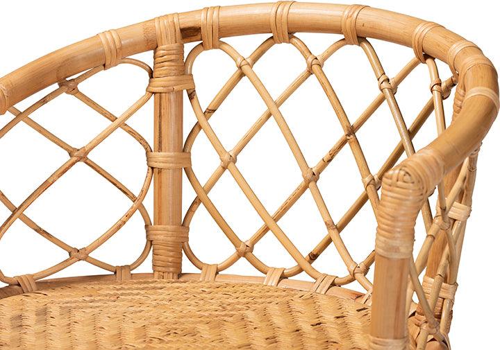 Wholesale Interiors Barstools - Orchard Modern Bohemian Natural Brown Rattan Counter Stool