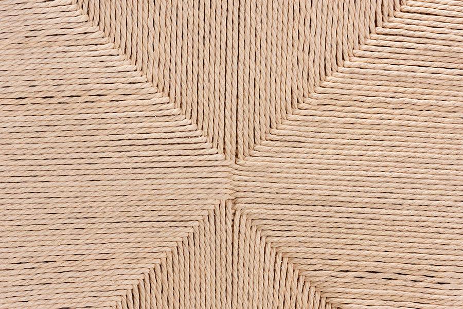 Wholesale Interiors Dining Chairs - Raheem Brown Hemp and Wood 2-Piece Dining Chair Set