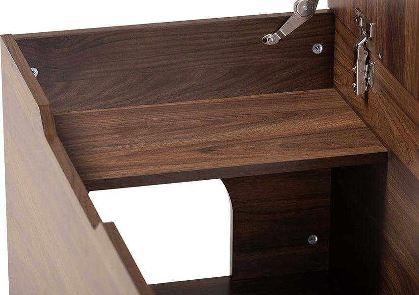 Wholesale Interiors Cat Litter Box - Mariam Walnut Brown Finished Wood Cat Litter Box Cover House
