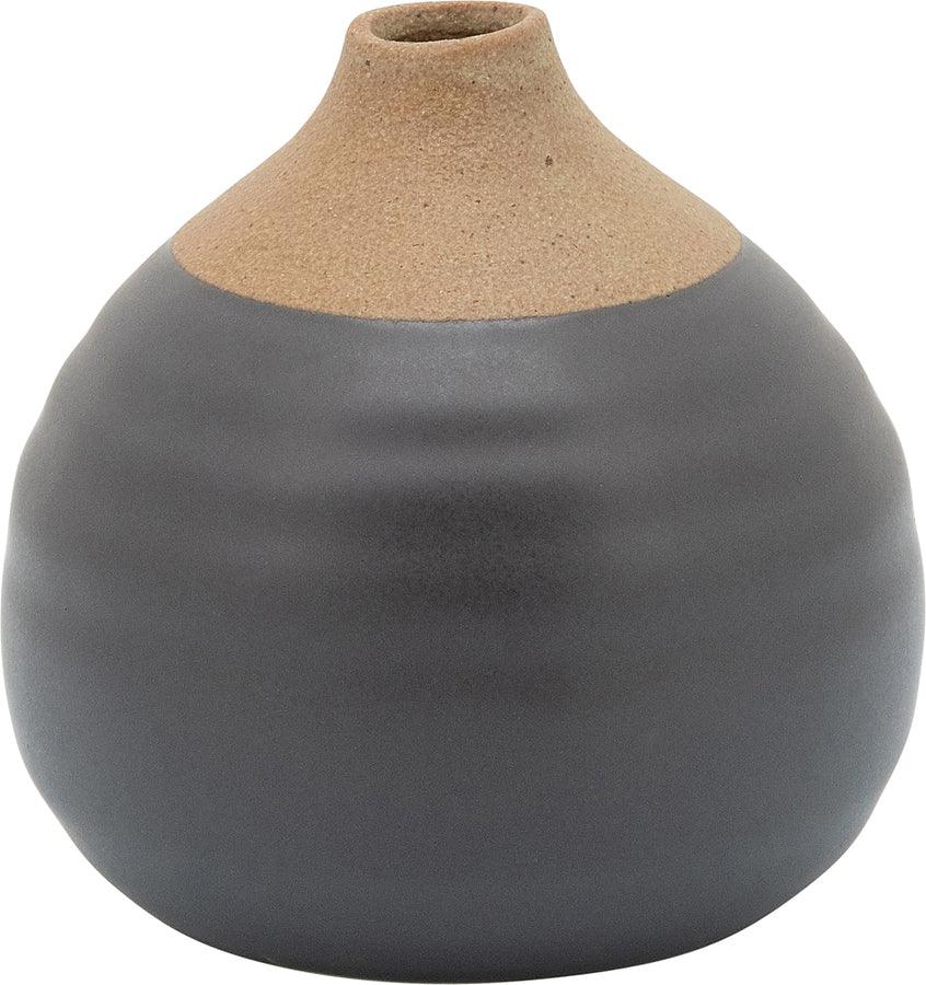 Sagebrook Home Vases - S/3 Matte Bud Vases, Black/Gray/White