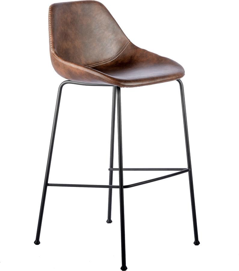 Euro Style Barstools - Corinna Bar Stool in Vintage Brown - Set of 2