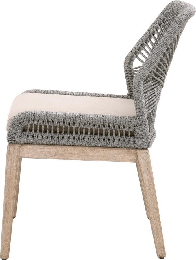Essentials For Living Dining Chairs - Loom Dining Chair, Set of 2 Natural Gray Mahogany