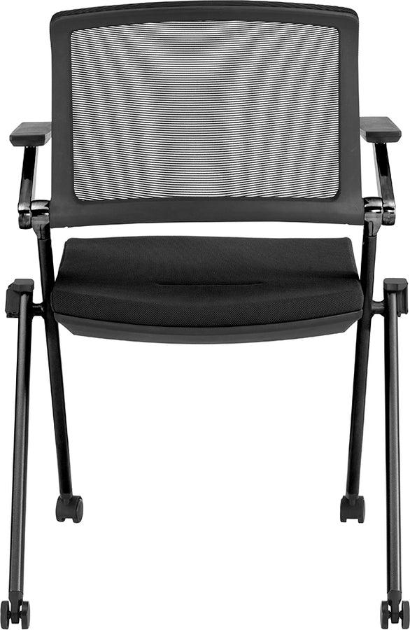 Euro Style Task Chairs - Reino Stacking Visitor Chair Black- Set of 2