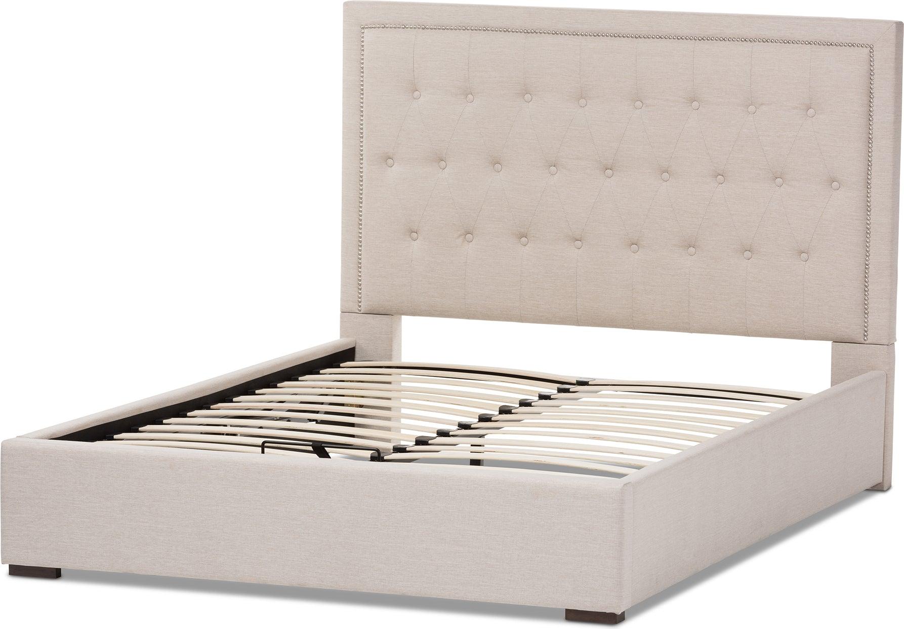 Wholesale Interiors Beds - Taylor Queen Bed Light Beige