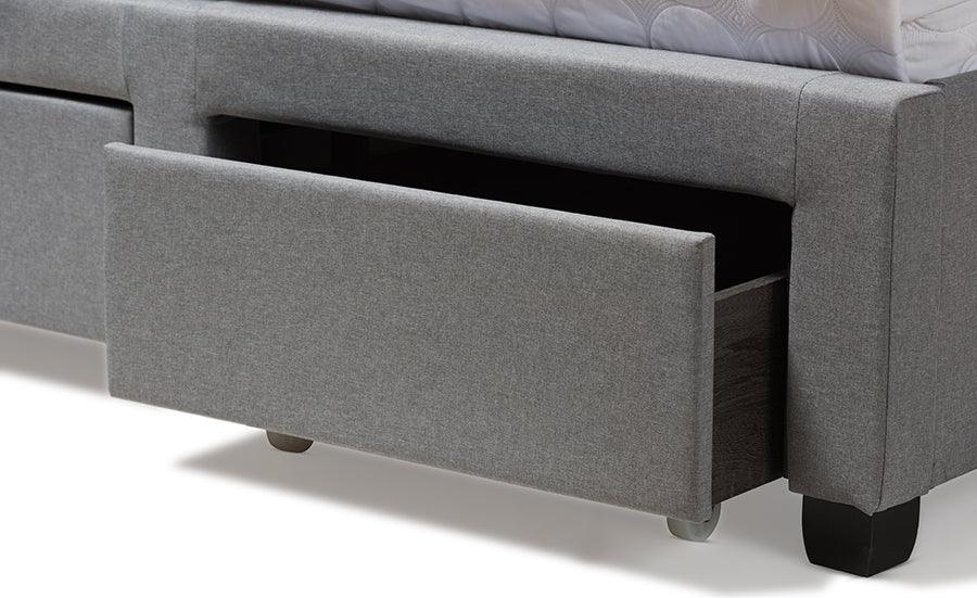 Wholesale Interiors Beds - Aubrianne King Storage Bed Gray