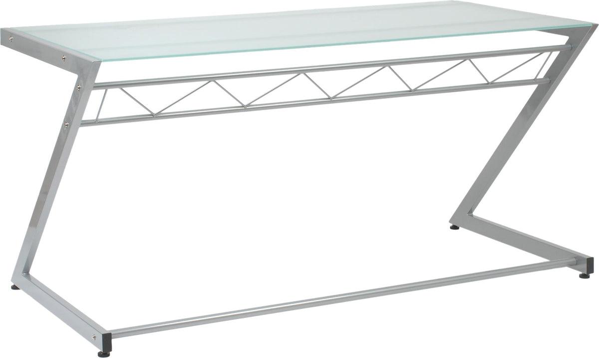 Euro Style Desks - Z Deluxe 61"x 30" Large Desk Silver