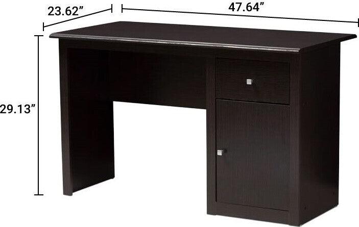 Wholesale Interiors Desks - Belora Modern And Contemporary Desk Wenge Dark Brown