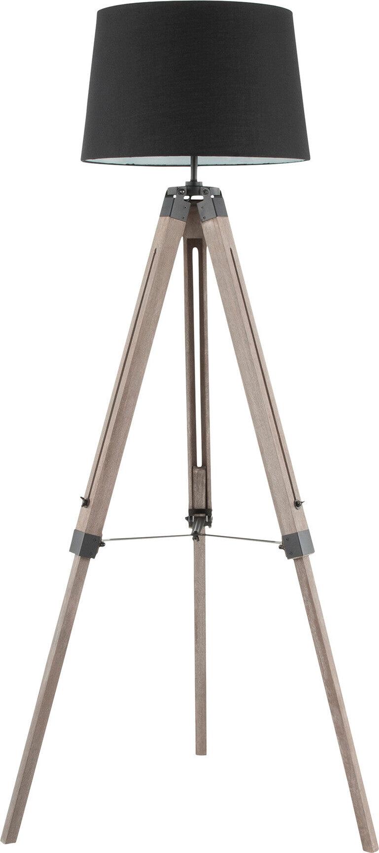 Lumisource Floor Lamps - Compass Floor Lamp Gray Washed & Black