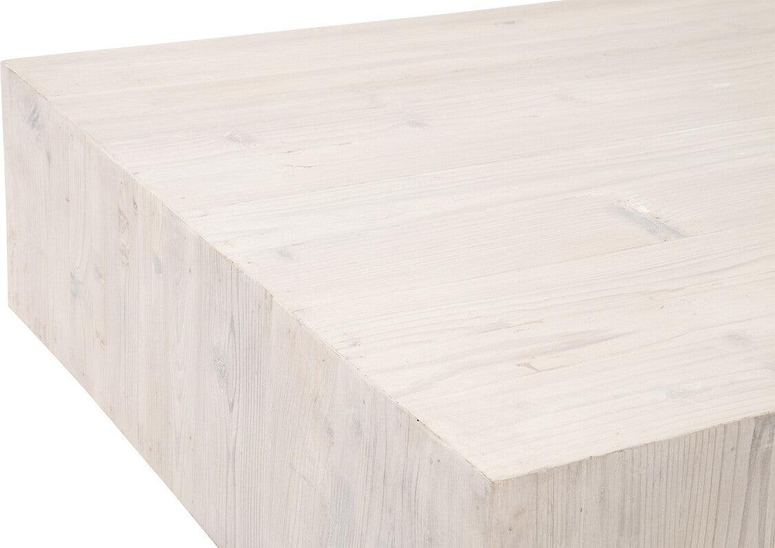 Essentials For Living Coffee Tables - Montauk Coffee Table White Wash Pine