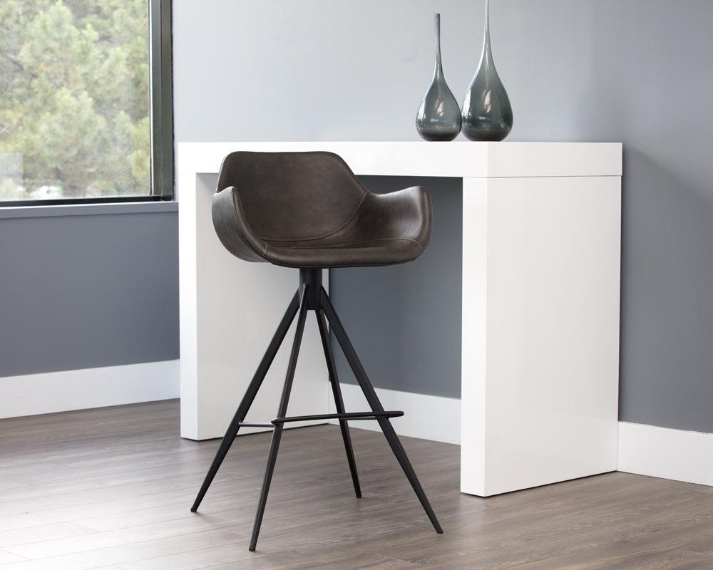 SUNPAN Barstools - Owen Swivel Barstool - Town Grey