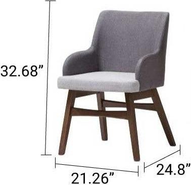 Wholesale Interiors Dining Chairs - Monte Dining Chair Gray (Set of 2)