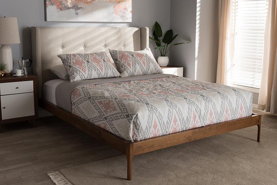 Wholesale Interiors Beds - Brooklyn King Bed Light Beige