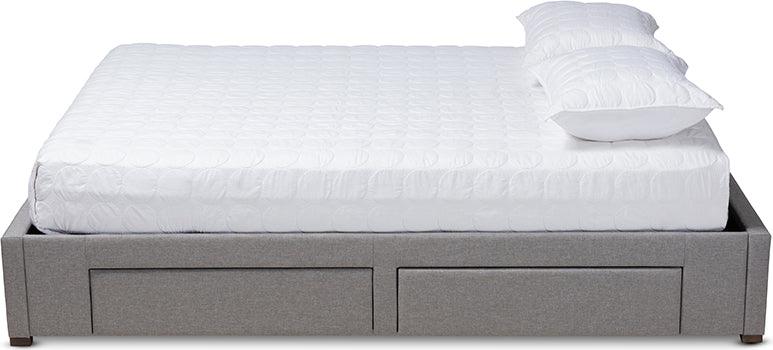 Wholesale Interiors Beds - Leni Queen Storage Bed Gray