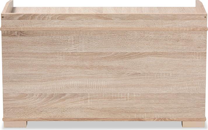 Wholesale Interiors Cat Litter Box - Mariam Oak Finished Wood Cat Litter Box Cover House