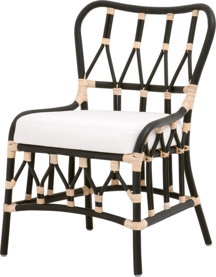 Essentials For Living Dining Chairs - Caprice Dining Chair - Black Rattan