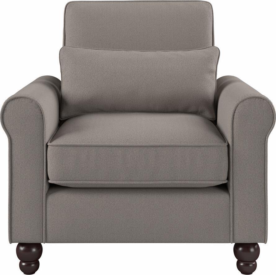 Bush Business Furniture Accent Chairs - Accent Chair with Arms Beige Herringbone Fabric K