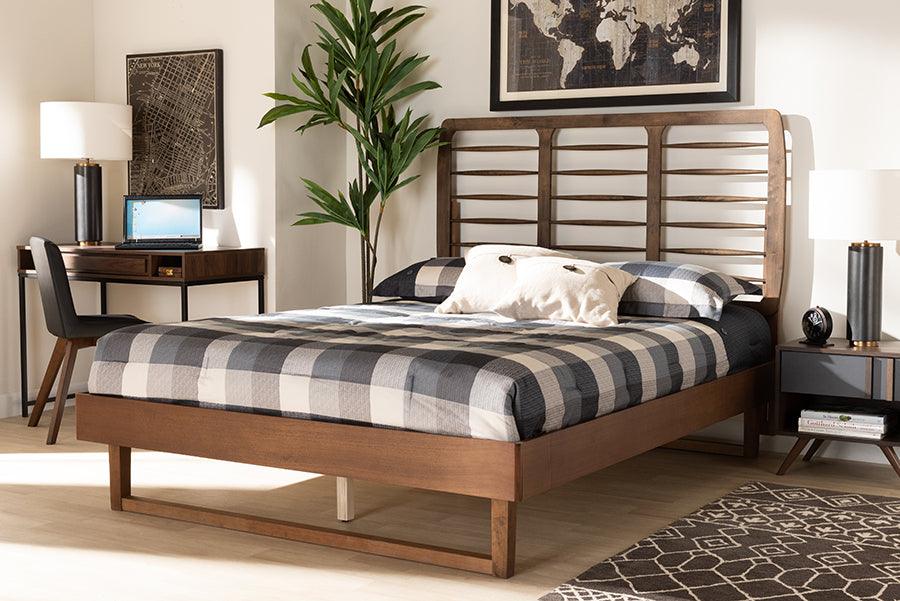 Wholesale Interiors Beds - Lucie Full Bed Walnut Brown