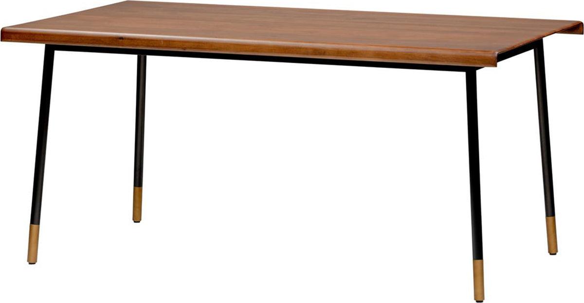 Euro Style Dining Tables - Miriam 63" Dining Table Brown & Black