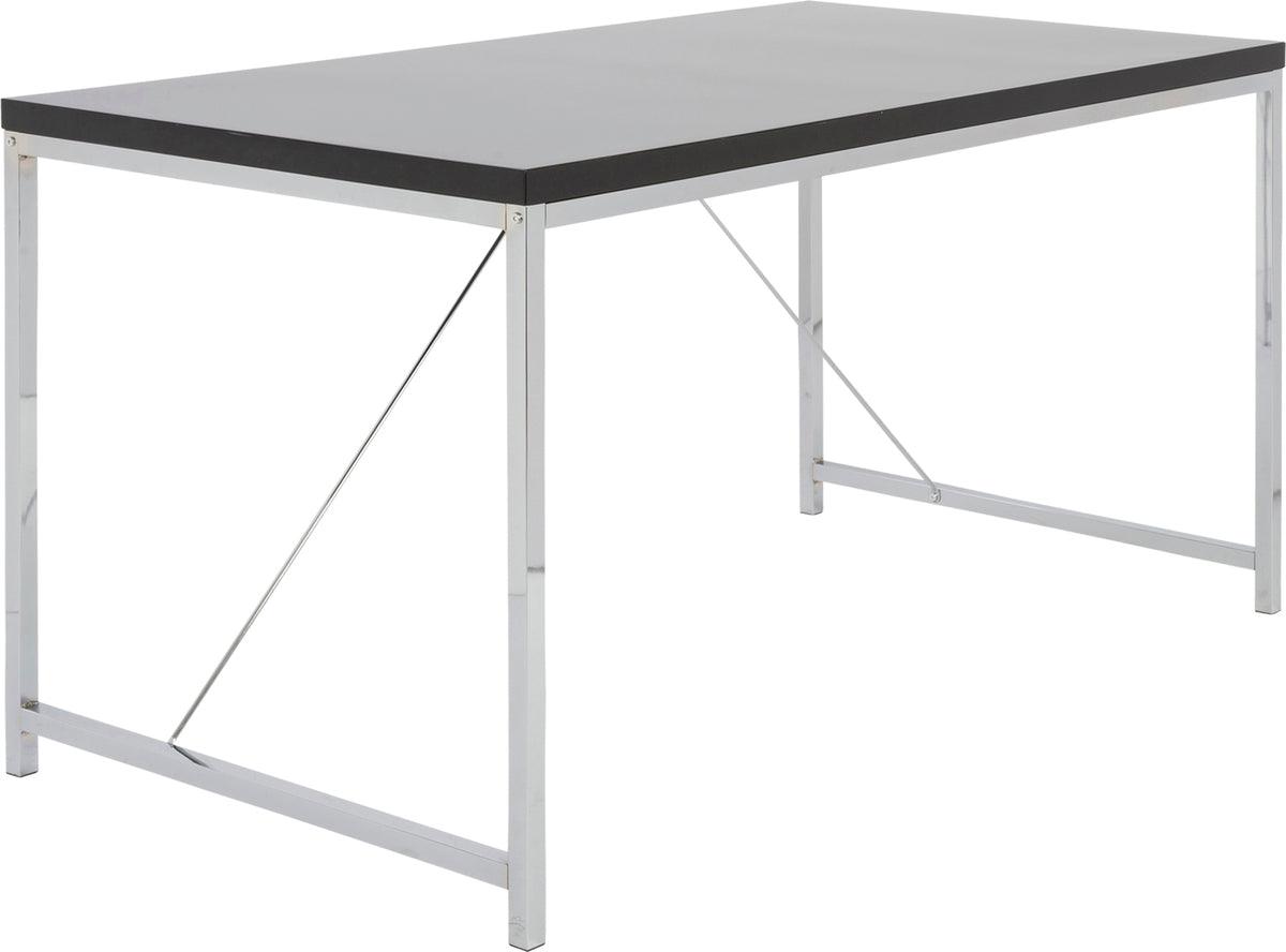 Euro Style Desks - Gilbert Desk Black & Chrome