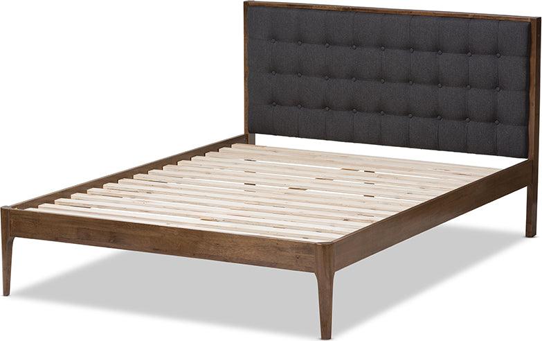 Wholesale Interiors Beds - Jupiter King Bed Walnut Brown/Gray