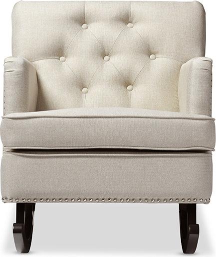 Wholesale Interiors Accent Chairs - Bethany 28.47" Accent Chair Light Beige