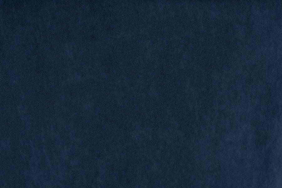 Wholesale Interiors Accent Chairs - Relena Navy Blue Velvet Fabric Upholstered and Dark Brown Finished Wood Armchair