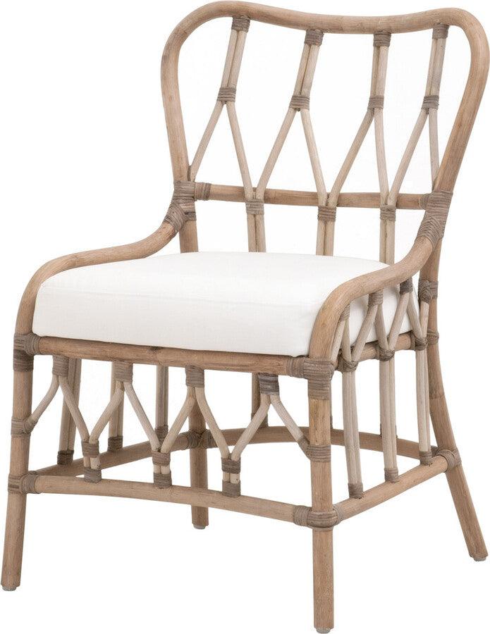 Essentials For Living Dining Chairs - Caprice Dining Chair - Blanche Matte Gray Rattan