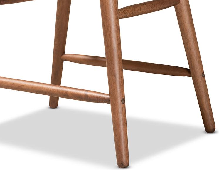 Wholesale Interiors Barstools - Sagira Bar Stool Gray & Walnut Brown