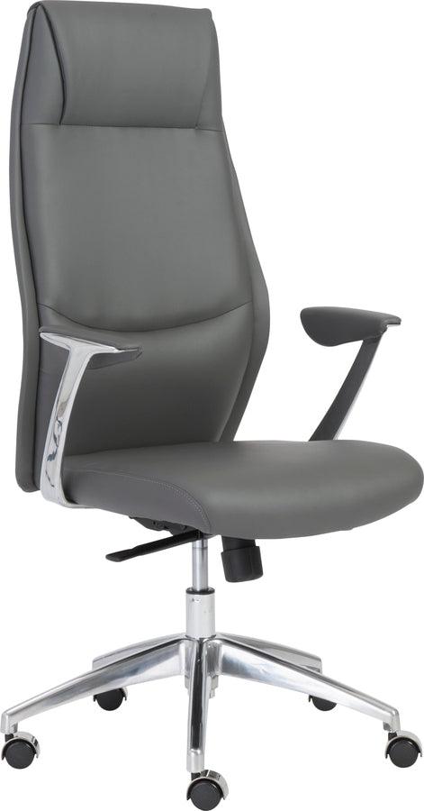 Euro Style Task Chairs - Crosby High Back Office Chair Gray