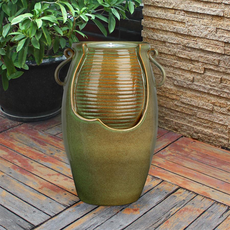 Design Toscano Fountains - Ceramic Rippling Jar Fountain