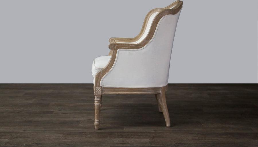 Wholesale Interiors Accent Chairs - Charlemagne Traditional French Accent Chair-Oak