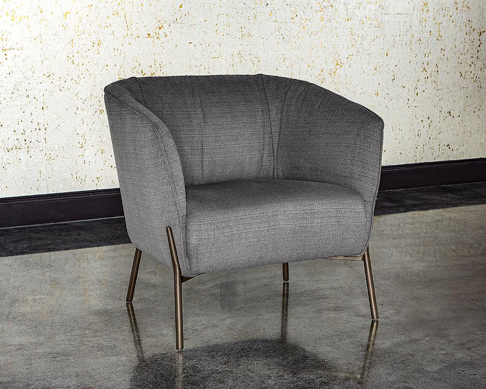 SUNPAN Accent Chairs - Klein Lounge Chair - Zenith Graphite Grey