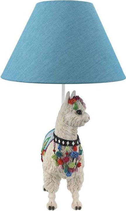 Design Toscano Spooky Decor - Andes Alpaca Of Rainbow Mountain Lamp