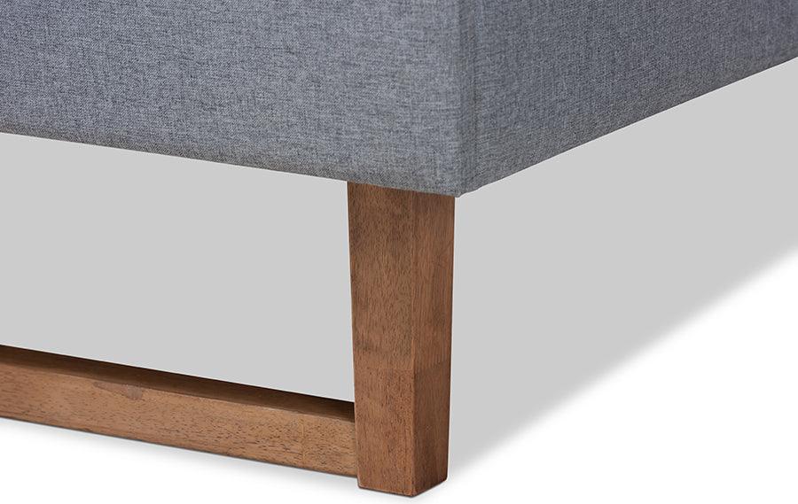 Wholesale Interiors Beds - Emele Queen Bed Dark Gray & Ash walnut
