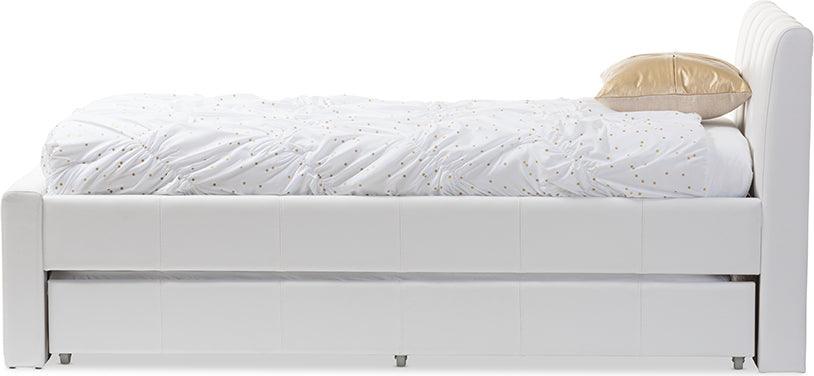 Wholesale Interiors Beds - Cosmo Twin Size Trundle Bed White