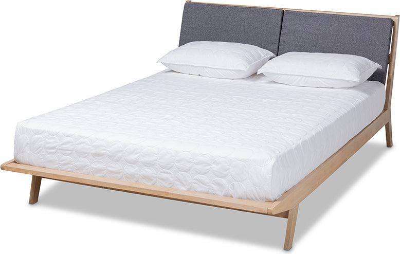 Wholesale Interiors Beds - Emile King Bed Gray & Natural