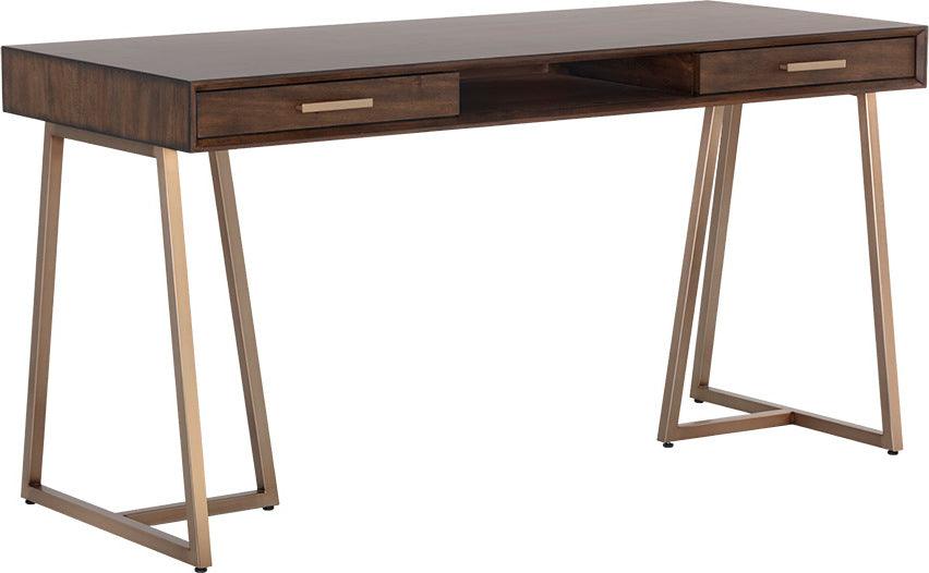 SUNPAN Desks - Alma Desk Brown Wood