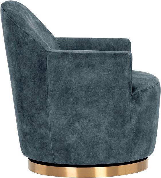 SUNPAN Accent Chairs - Casey Swivel Lounge Chair Nono Petrol
