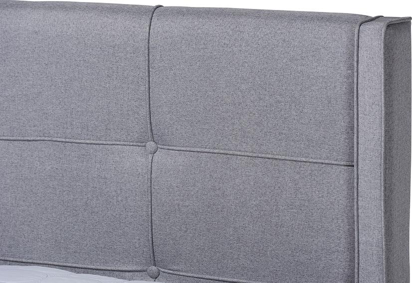 Wholesale Interiors Beds - Edmond Full Bed Gray & Ash walnut