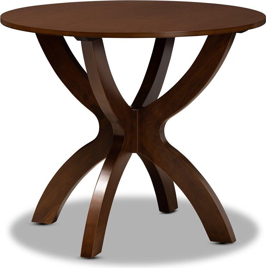 Wholesale Interiors Dining Tables - Tilde 35" Round Dining Table Walnut Brown