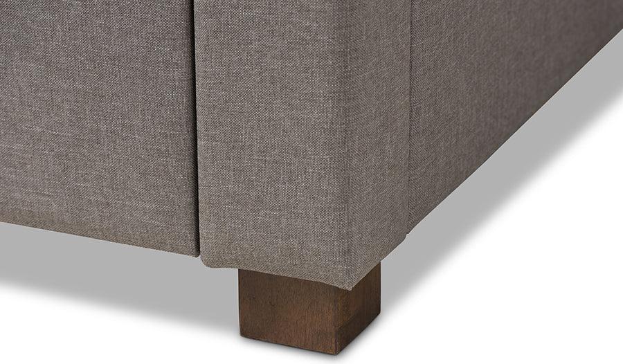 Wholesale Interiors Beds - Aurelie Queen Storage Bed Light Gray
