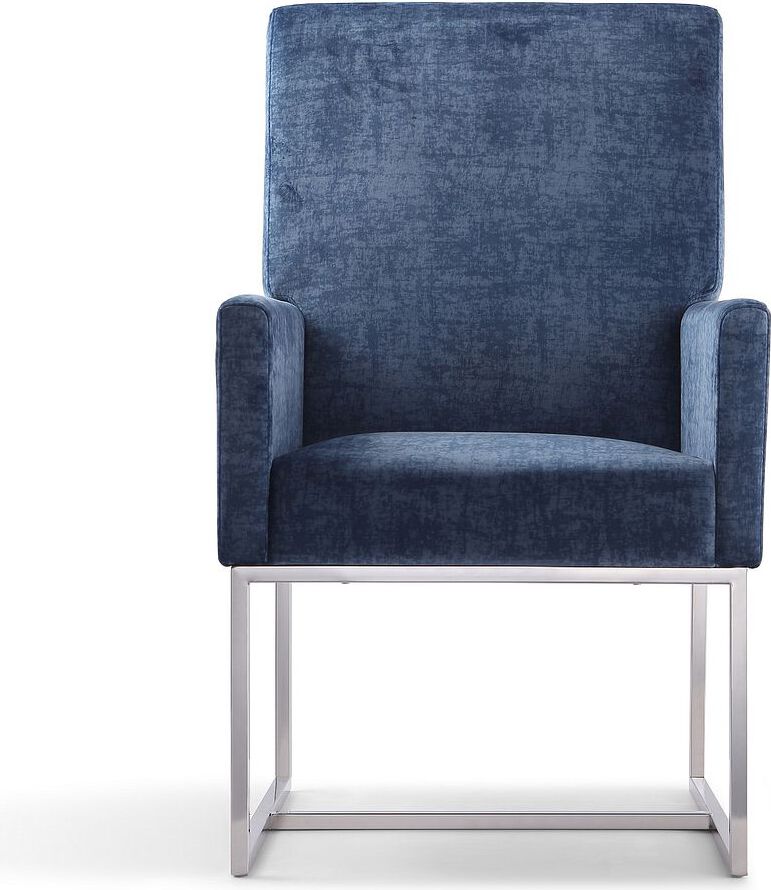 Manhattan Comfort Dining Chairs - Element Dining Armchair in Blue (Set of 2)