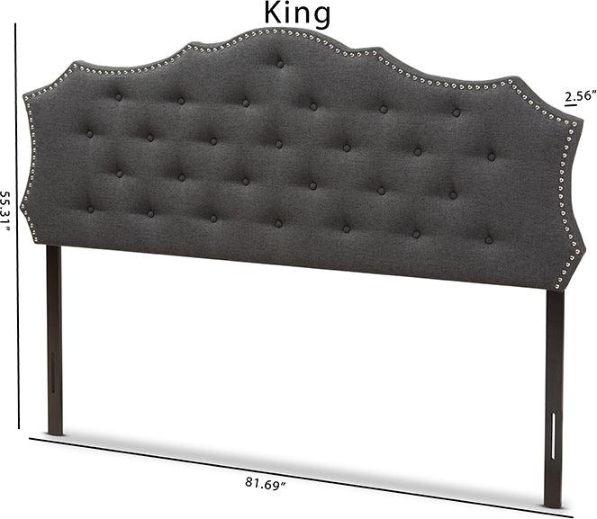 Wholesale Interiors Headboards - Aurora King Headboard Dark Gray