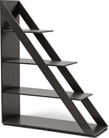 Wholesale Interiors Bookcases & Display Units - Psinta Dark Brown Modern Shelving Unit