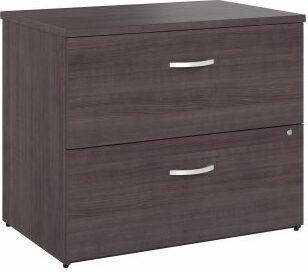 Bush Business Furniture File Cabinets - 2 Drawer Lateral File Cabinet Storm Gray