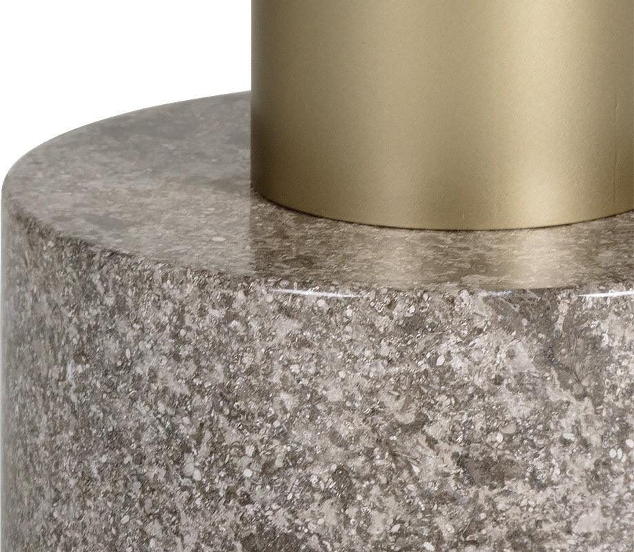 SUNPAN Coffee Tables - Monaco Coffee Table - Gold - Grey Marble / Charcoal Grey