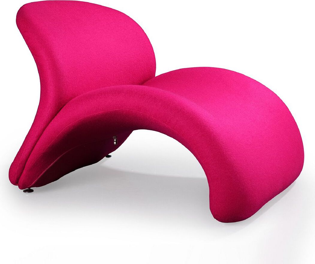 Manhattan Comfort Accent Chairs - Rosebud Accent Chair in Fuchsia