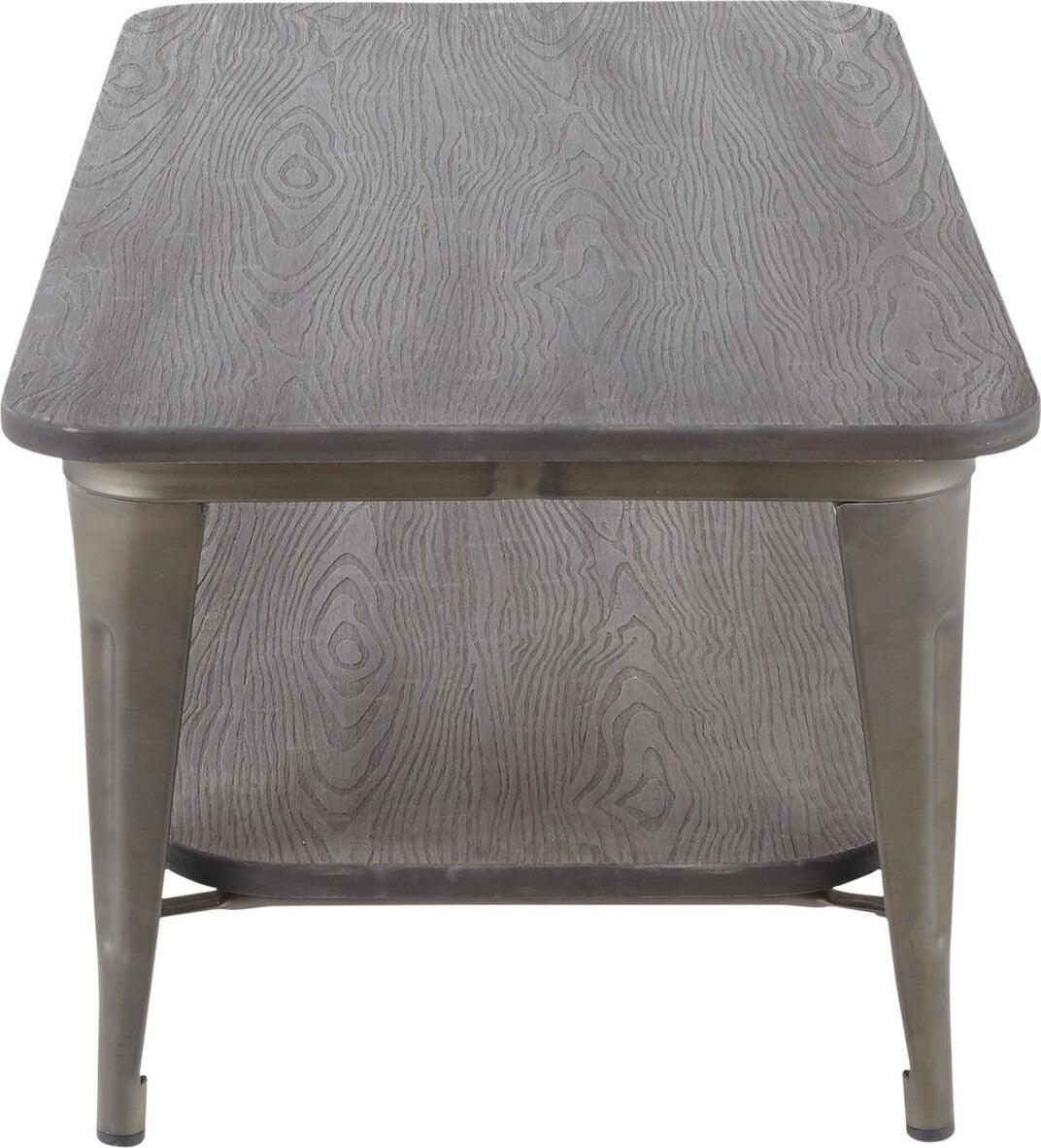 Lumisource Coffee Tables - Oregon Coffee Table Antique & Espresso